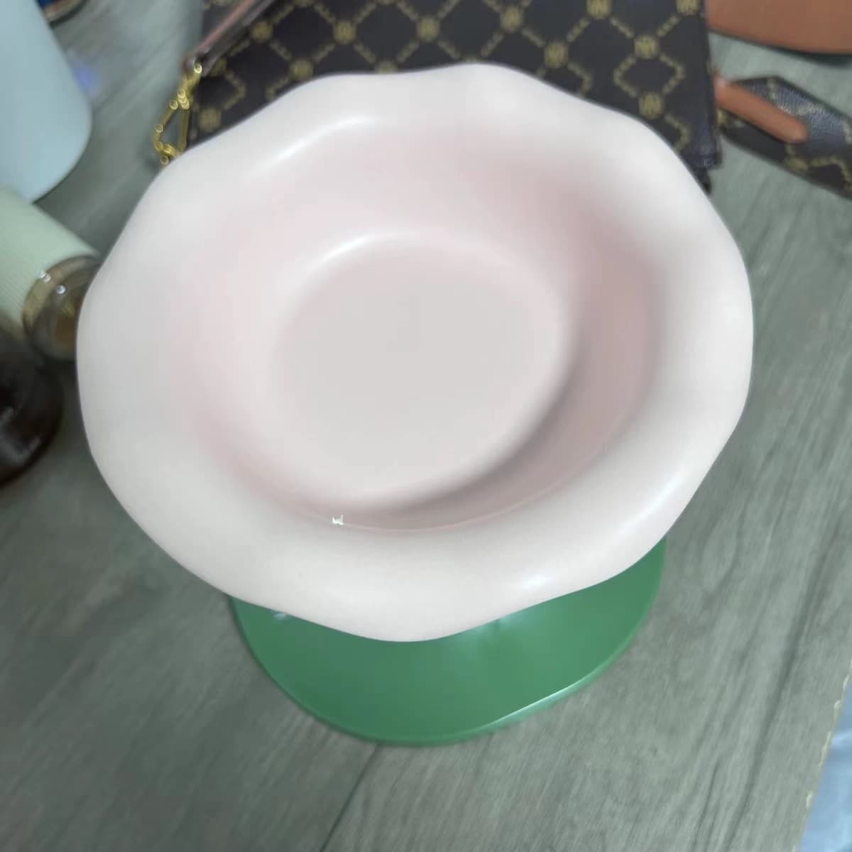 Review Image for Tilting & Elevated Ceramic Cat Bowl - Gelato & Bloom Collection